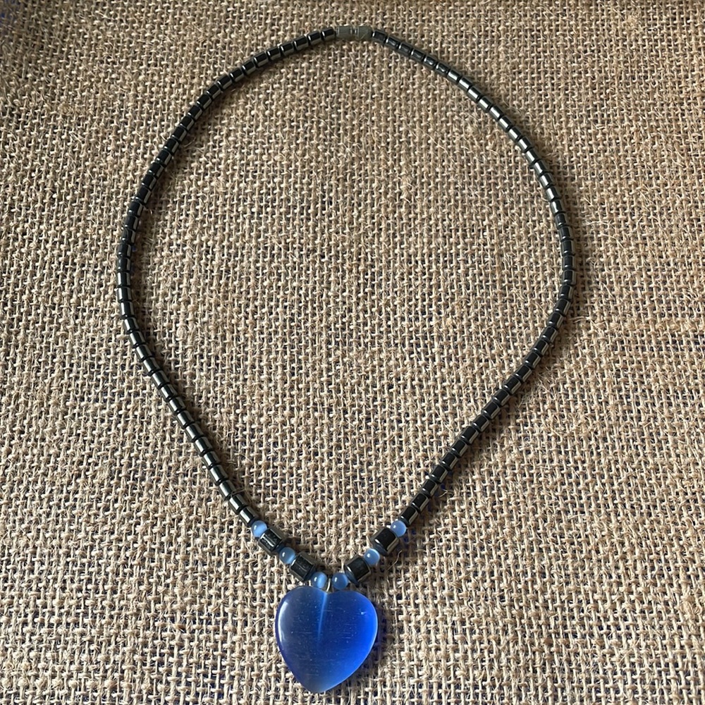 Eye cat Hematite necklace
